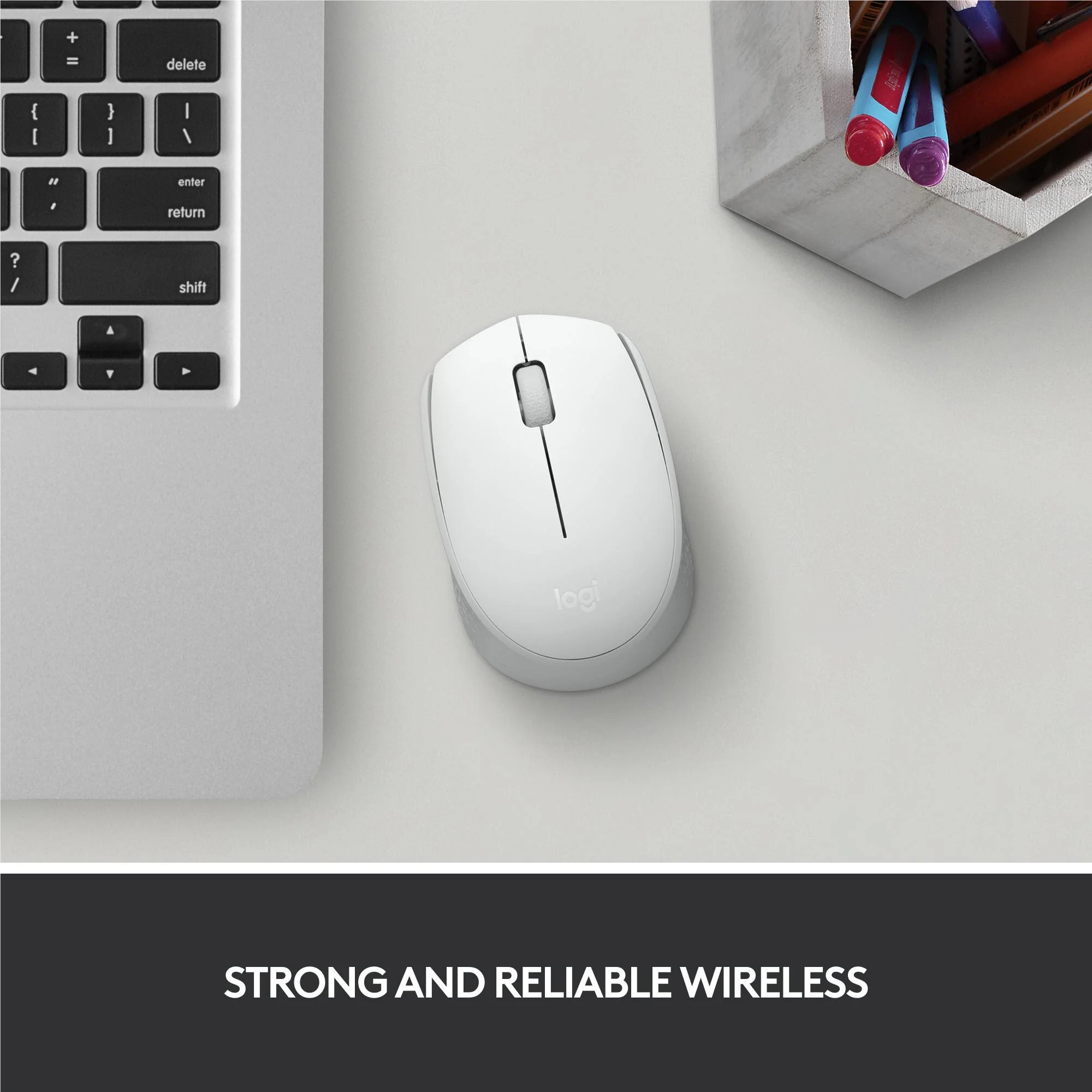 Logitech M171 Wireless Mouse (Off White)2